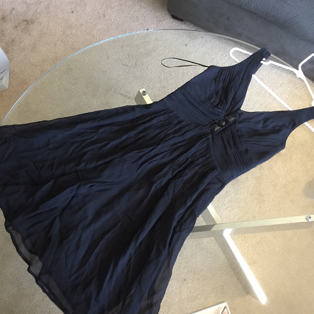 Express 100% Silk Little Black Dress size 2